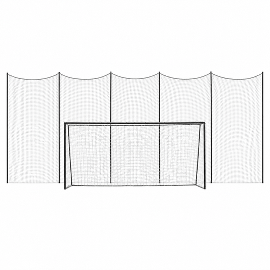 Stop That Ball™ Backstop Net Systems | Multi-Sport Ball Stop Net & Posts | Pop-Up, Freestanding & Socketed Options [7 Sizes]