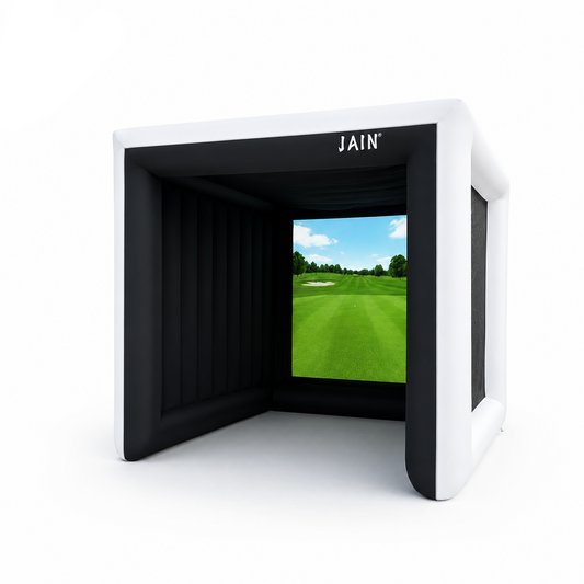 Indoor Inflatable Golf Simulator Kids Golf Practice Swing Tent Inflatable Driving Range Trainning Cage for Exercise&Play