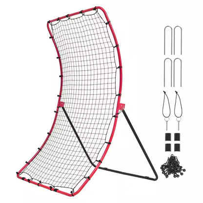 Baseball and Softball Rebounder Net, 4 X 5.5 Ft. Pitchback Baseball Pitching Nest, Pitch Return Trainer Rebound Net