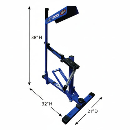 Blue Flame Pitching Machine – Manual Baseball & Softball Trainer, Throws up to 60 MPH, Youth & Adult Practice Tool